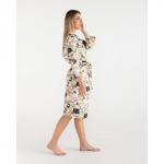 Халат женский Этель «Девичник» рукав 3/4, размер 46-48, вафля 200 г/м?, 100% хлопок