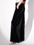 Брюки палаццо широкие из мягкого бархата