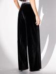 Брюки палаццо широкие из мягкого бархата