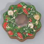 Коробка новогодняя подарочная «Венок», 21?22?5 см