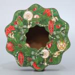 Коробка новогодняя подарочная «Венок», 21?22?5 см