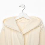 Халат махровый детский Этель Follow me, размер 34 (122-128 см), бежевый