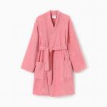 Халат махровый Экономь и Я женский, размер 42-44 цвет пыльно-розовый, 100% хлопок, 320 г/м?