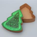 Коробка новогодняя подарочная «Ёлочка», 23?19.5?5 см