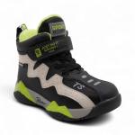 Ботинки демисезонные ЕВ1961-8 черно зеленые п/п