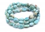 Браслет женский из Ларимара галтовка 9*12мм, 19г