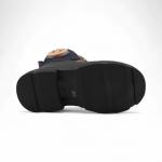 Ботинки демисезонные 5921-2В черно синие п/п