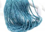 Алмазное стекло шарик гр.2мм цв.бирюзовый, 37см, 188 бусин