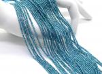 Алмазное стекло шарик гр.2мм цв.бирюзовый, 37см, 188 бусин