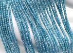Алмазное стекло шарик гр.2мм цв.бирюзовый, 37см, 188 бусин