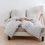 КПБ 'Традиция' 2,0 спальный с европростыней, поплин, 100% хлопок, пл. 110 гр./кв.м., 'Клетка Виши' Пододеяльник 177*217, простыня 240*217, наволочка 70*70 (2 шт.)