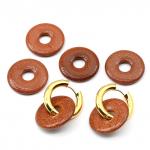 Бусина бублик из авантюрина 29*4мм, 1шт