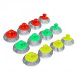 VETTA Набор губок 4 шт. кухонных, металл, пластик, 70 гр., 3 цвета