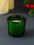 Ароматическая свеча новогодняя в стакане «Вишнёвый пирог», 60 г