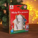 Ёлочные украшения под роспись с подвесом «Чудо», набор 4 шт., кисть