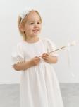 Платье с рукавом фонариком "Молоко" 0+