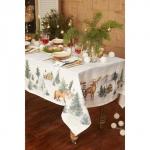 Набор новогодний «Этель» Forest animals: скатерть 150?220 ±3 см с ГМВО, салфетки 40?40 см-12 шт.