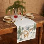 Дорожка новогодняя на стол «Этель» Forest animals 40?147 ± 5 см, 100% хл, саржа 190 г/м?