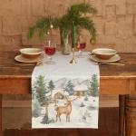 Дорожка новогодняя на стол «Этель» Forest animals 40?147 ± 5 см, 100% хл, саржа 190 г/м?