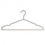 VETTA Вешалка с перекладиной, 41х19.5х0.3 см, металл, дерево, черный глянец