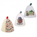 Шапка банная с принтом Амонд в асс., войлок