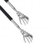 Чесалка для спины раздвижная металлическая 21-60см черная