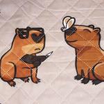 PROVANCE Капибары Покрывало стеганое 140х200см, 100% полиэстер