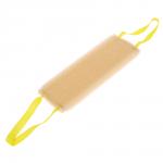 Мочалка Шахтерская, с прошитыми ручками 37x12x3см, поролон крупнопористый (массажный), цвет бежевый