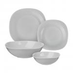 MILLIMI Грей Набор столовой посуды 19 пр., опаловое стекло, квадратный