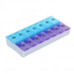 Бокс для таблеток тм VETTA, 14 отсеков, пластик, 18,5х9см