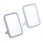 Зеркало настольное тм ЮL.  Аженто с LED подсветкой, полипропилен, стекло, 19,5х14,3см, 2 цвета