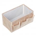 Комплект коробов тм VETTA ЛЁН, текстиль, бежевый, 25х15х12см, 2 шт