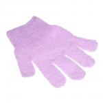 ЮL Мочалка перчатка с отшелушивающим эффектом, полиэстер, 18см, 5 цветов, МС24-06