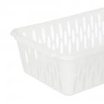 Корзинка для хранения Keeplex Light S 24,2х14,5х7,1см, пластик, белое облако