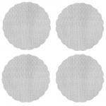 VETTA Набор противоскользящих салфеток 4шт, ПВХ, d32см, 4 цвета