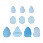 Набор спонжей 12 шт тм ЮНИLOOK, полиуретан, полиэстер, 4 цвета, подар.уп.