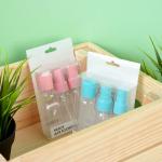 Набор для косметики дорожный 3 предмета (2 шт-50 мл, 1шт-30мл) тм ЮНИLOOK, пластик, 2 цвета