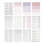 Набор стразы для лица тм ЮНИLOOK, самоклеящиеся