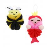 ЮL Мочалка банная для тела, полиэтилен, полиэстер, 50гр, 2 дизайна, МС24-04