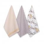 PROVANCE Комплект полотенец кухонных 3шт, 100% хлопок, 40х60см