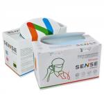 маска медицинская из нетканого материала одноразовая n100/sense/голубая