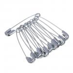 Булавки английские, 27 мм, 10 шт, цвет серебристый