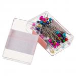 Набор булавок 100 шт. в пластиковой коробке, металл
