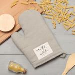 Варежка Этель «HOME», цвет серый, 26?16 см, 50%хл, 50%лен