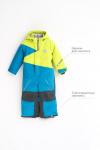 Комбинезон спортивный Colour block лайм-лазурь