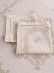 Комплект салфеток "Татьяна"-беж. 6 шт. 45*45 см. п/лен