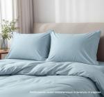 Набор: 2 наволочки поплин гл/кр 50х70 цвет: Голубой