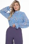 Блуза Роскошный шифон (небесный)