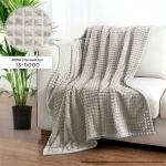 Плед ВЕЛСОФТ с тиснением 190 гр диз. Соты (13-0000) Лунный луч