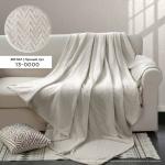 Плед ВЕЛСОФТ с тиснением 190 гр диз. Зигзаг (13-0000) Лунный луч